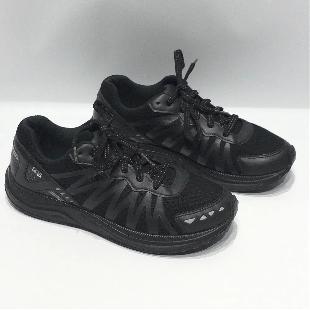 SAS Tempo Black Comfort Walking Hiking Sneakers Shoes Women Size 8.5B No Insoles
